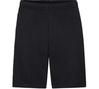 Sweatshorts FRUIT OF THE LOOM, Herren, Gr. M (44/46), N-Gr, schwarz, Sweatware, Obermaterial: 80% Baumwolle, 20% Polyester, unifarben, casual, bequem kniefrei, Hosen, Sommerhose in bequemer Form (3568