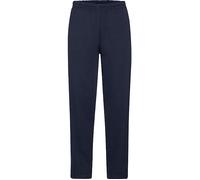 Sweathose FRUIT OF THE LOOM, Herren, Gr. M (48/50), N-Gr, blau (marine), angeraute Sweatware, Obermaterial: 80% Baumwolle, 20% Polyester, unifarben, sportlich, bequem lang, Hosen, Open Leg Jogginghose