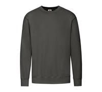 Fruit of the Loom - Sweatshirt für Herren/Damen Unisex angesetzte Ärmel (Hellgrau) 2XL
