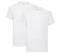 Fruit of the Loom Unisex-T-Shirt im 2er-Pack weiß S