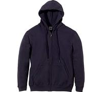 Kapuzensweatjacke FRUIT OF THE LOOM, Herren, Gr. XXL (60/62), schwarz, angeraute Sweatware, Obermaterial: 80% Baumwolle, 20% Polyester, unifarben, Basic, schmal, Rundhals, Langarm Rippbündchen, Sweatj