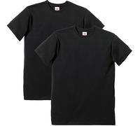 Fruit of the Loom Unisex-T-Shirt im 2er-Pack schwarz L