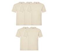 Fruit of the Loom Valueweight T 5er Pack retro grün meliert XL