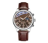 Fruusv Men's Watch, Men's Watches Leather Strap, Classic Watch