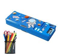 Fruusv Pen Pencil Case, Cartoon Pop-Up Organizer Box, Large-Capacity Pencil Holder, Durable & Portable, (10.24x3.74x1.38in) for School Supplies, Students, Home, Office, Apartment Storage