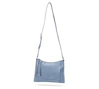 Frye Damen Melissa Reißverschluss, Stilvolle Handtasche mit Verstellbarem Riemen und Taschen Umhängetasche, Gewaschenes Denim-Leder