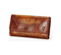 Frye Damen Melissa, Stilvolles Design mit Halter & Schlitzen, Kompakt für Geldbörse Reisezubehör-Reisebrieftasche, Cognac, 38 EU