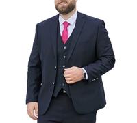 FSDIYU Anzug Herren, 3-teiliger, Schlichter, klassischer, formeller Business-Anzug in großer Größe, für Hochzeiten, Bankette, Bälle, Partys, lockere Version, Blazer, Weste, Hose, Anzüge
