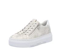 FSK Damen Halbschuhe beige-gold/weiss - Gr. - 42