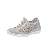 Rieker Damen Low-Top Sneaker L32P6, Frauen Halbschuhe,Sportschuhe,Freizeitschuhe,Turnschuhe,Laufschuhe,straßenschuhe,metallic (90),40 EU / 6.5 UK