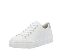 Rieker Damen-Sneaker-Schnürhalbschuh Weiß weiß43