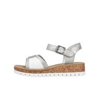 FSK Damen Sandalen fog-silver/bianco - Gr. - 41