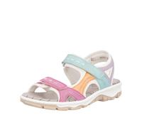 Rieker Damen Klassische Sandalen 68866, Frauen Sandalen,Freizeitschuhe,Sommerschuhe,offene Schuhe,Strandschuhe,Multi (92),37 EU / 4 UK
