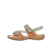 FSK Damen Sandalen olive/cayenne/schilf - Gr. - 42