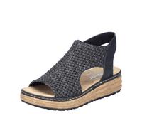 Rieker Damen Pantoletten 62783, Frauen Slipper,Slip-ons,Backless Slipper,Mules,Gartenschuhe,Sommerschuhe,sommerclogs,schwarz (00),38 EU / 5 UK