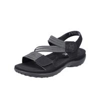 FSK Damen Sandalen schwarz/schwarz-weiss - Gr. - 36