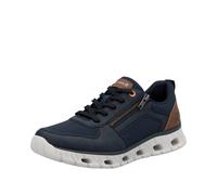 Rieker Herren Low-Top Sneaker 04301, Männer Halbschuhe, lose Einlage,Freizeitschuhe,Laufschuhe,straßenschuhe,Strassenschuhe,blau (14),41 EU / 7.5 UK