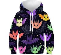 FSMHDG Innovativer Kinder Hoodie Fledermaus in 3D - Vielseitig Tragbarer Kinder Pullover, Kinder Sweatshirt Für Modebewusste Jungen Und Mädchen