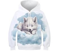 FSMHDG Innovatives Kinder Sweatshirt Kleiner Hund in 3D - Der Ultimative Kinder Hoodie Für Jeden Tag, Hochwertiger Kinder Pullover, Der Begeistert