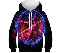 FSMHDG Lebendiger Kinder Hoodie Basketball in 3D-Druck - Stilvoller Kinder Pullover, Angenehmes Kinder Sweatshirt, Ideal Für Modebewusste Kids