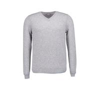 FTC Cashmere Pullover Herren Slim Fit V-Ausschnitt Cashmere grau, 48 (S)