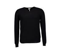 FTC Cashmere Pullover Herren Slim Fit V-Ausschnitt Cashmere schwarz, 48 (S)