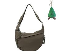 FTEAEYJLH Leichte Umhängetasche Aus Nylon Für Damen - Modische Umhängetasche Mit Mehreren Taschen Für Unterwegs (Green)