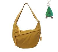 FTEAEYJLH Leichte Umhängetasche Aus Nylon Für Damen - Modische Umhängetasche Mit Mehreren Taschen Für Unterwegs (Yellow)