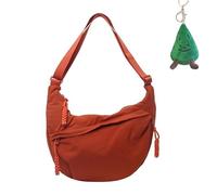 FTEAEYJLH Leichte Umhängetasche Aus Nylon Für Damen - Modische Umhängetasche Mit Mehreren Taschen Für Unterwegs (Orange)