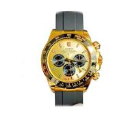 FTEOXLC Sarwo Luxus Mechanische Chronograph Herren Uhren Vergoldet Automatische Multifunktions-Zifferblatt Sportuhr, V 1, Luxus-Sport