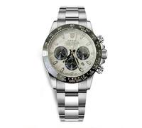 FTEOXLC Sawo Luxus Automatik Chronograph Herren Uhren Edelstahl Braun Lünette Saphir Kristall Sportuhr, V 4, Luxus-Sport