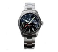 FTEOXLC Steelflier NH34 Automatik-Herren-GMT-Uhr, weißes Zifferblatt, Edelstahl-Armband, mechanische Sport-Armbanduhr, V 2, Casual