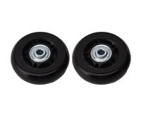 FTVOGUE 2 Stück Gepäck-Koffer-Ersatzräder, PU-Gummi, Geräuschlos, Robuste Gummi-Lenkrollen für Gepäck-Reparatur-Sets, 70 X 24 Mm (76 x 24 mm / 3,0 0,9 Zoll)