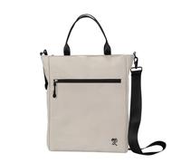 FUCHS & REBELL® Tote Bag JONA - Durchdachte 3-in-1 Laptoptasche mit vielen Fächern: Handtasche, Schultertasche/Umhängetasche & Crossbody Tasche 14L (Beige)