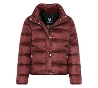 Steppjacke FUCHS SCHMITT "Steppjacke", Damen, Gr. 38, rot (bordeaux), Web, Obermaterial: 100% Polyester, unifarben, modisch, regular fit normal, Rundhals, Langarm eingesetzt gerader Abschluss, Jacken,