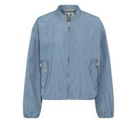 Blouson FUCHS SCHMITT, Damen, Gr. 42, bleu, Web, Obermaterial: 100% Polyester, unifarben, regular fit normal, hoch geschlossener Ausschnitt, elastischer Bund, Jacken Blouson, Stehkragen, Regular Fit,