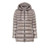 Steppmantel FUCHS SCHMITT, Damen, Gr. 40, grau (kitt), Web, Obermaterial: 100% Polyester, unifarben, regular fit ca. Mitte Oberschenkel, hoch geschlossener Ausschnitt, abgesteppte Kante, Mäntel Steppm