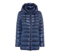 Steppjacke FUCHS SCHMITT "Steppjacke", Damen, Gr. 46, blau (marine), Web, Obermaterial: 100% Polyester. Wattierung: 100% Polyester, clean, unifarben, regular fit lang, Rundhals, eingesetzt gerader Abs