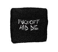 Fuck Off and Die Armband, Baumwolle