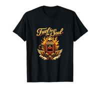 „Fuel for The Soul“ -Biker-Logo im Vintage-Stil T-Shirt