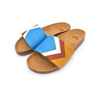 Fünve Vegane Slides mit Fußbett | Damen SKY (blau) 39