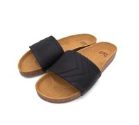 Fünve Vegane Slides mit Fußbett | Damen SKY (blau) 42