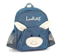 Fuer-dich-bestickt Sterntaler 9602000 - Esel Emmi Kindergarten-Rucksack mit Namen beschriftet Blau