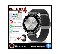 (Für HuaWei Erwachsene, schwarzes Mesh-Gürtel) Watch GT4 Neue Mode für Erwachsene Smart Watch Kompass NFC 360