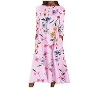 für mollige Frauen mit Bauch barock Kleidung samtkleid grün midikleid weiß glitzerkleid a Linien brautkleid tüllrock schwarz peek und cloppenburg Abendkleider stufenkleider rückenfreies(B-Rosa,4XL)