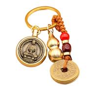 für Rucksack, Anhänger - Münzanhänger, Auto-Schlüsselanhänger, multifunktional, für Damen und Herren, The God Pig Turn Around + The Five, Refer to