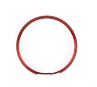 Für Smart Schlüsselanhänger Metallverkleidung Ersatz für Mini Für Cooper Key Chrome Finish Legierung Surround Kompatibel mit R55 R56 R57 R58 R59 R60 Clubman Coupe Countryman (rot)