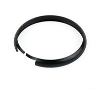 Für Smart Schlüsselanhänger Metallverkleidung Ersatz für Mini Für Cooper Key Chrome Finish Legierung Surround Kompatibel mit R55 R56 R57 R58 R59 R60 Clubman Coupe Countryman (Schwarz)