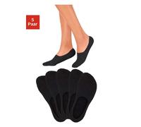 Füßlinge BENCH. "Damen Unsichtbare Sneaker Socken", Damen, Gr. 39-42, schwarz, Baumwolle, Elasthan, Polyamid, uni, elastisch, Socken, für weit ausgeschnittene Schuhe, Loafers, Halbschuhen, Oxford-Schu