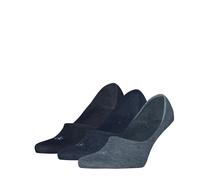 Füßlinge CALVIN KLEIN "CK MEN FOOTIE MC", Herren, Gr. 43-46, blau (denim), Baumwollmischung, Socken, Antirutsch Noppen im Fersenbereich (61121437-43) denim